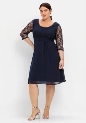 Sheego Abendkleid Große Größen mit leicht