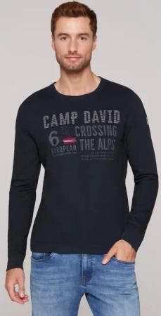 CAMP DAVID Sweatshirt mit Prints und