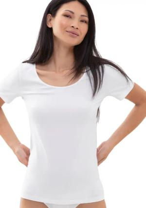 Mey Kurzarmshirt SERIE COTTON PURE Rundhalsausschnitt,