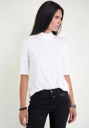 Seidel Moden Stehkragenshirt im hüftlangen Schnitt,
