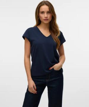 Vero Moda Kurzarmshirt VMLUNA SS V-NECK