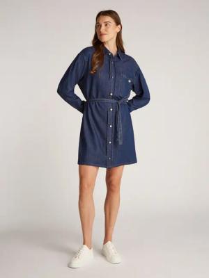 Calvin Klein Jeans Jeanskleid BELTED TENCEL