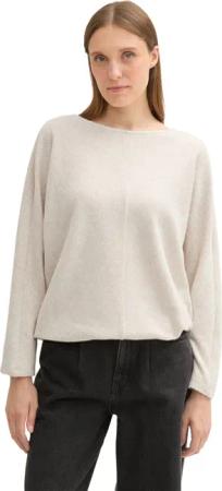 TOM TAILOR Fledermausshirt mit Rundhalsausschnitt und