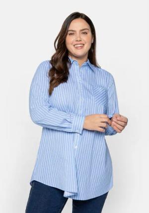 Sheego Longbluse Große Größen mit gerundetem