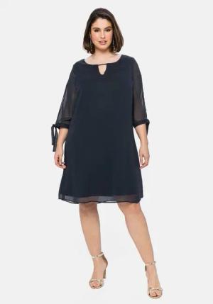 Sheego Chiffonkleid Große Größen im Lagenlook,