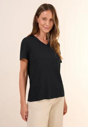 CECIL T-Shirt mit V-Ausschnitt