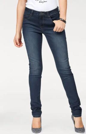 Arizona Slim-fit-Jeans Curve-Collection hohe Leibhöhe, Five-Pocket-Design,