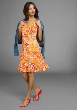 Laura Scott Sommerkleid sportlich-feminines Skaterkleid, Mini-Länge
