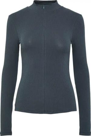 pieces Stehkragenshirt PCKITTE ZIP LS T-NECK