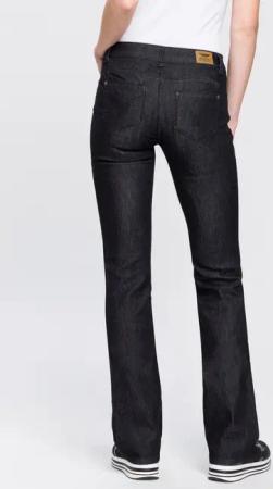 Arizona Bootcut-Jeans Shaping bootcut, Kontrastnähte, Used-Look-Waschung,