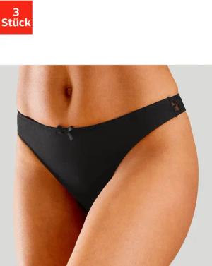 petite fleur String (3-St) mit Spitze