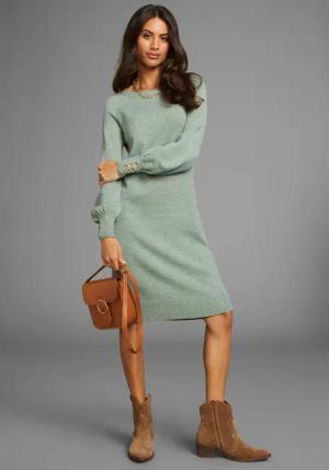 Laura Scott Strickkleid figurbetonter Schnitt, aus