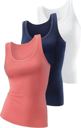 H.I.S Tanktop ohne Seitennähte (3er-Pack) aus