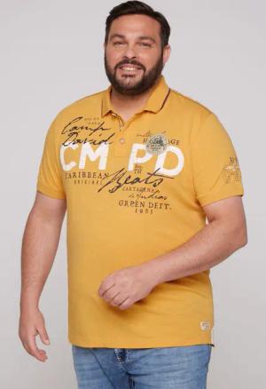 CAMP DAVID Poloshirt mit Front- und
