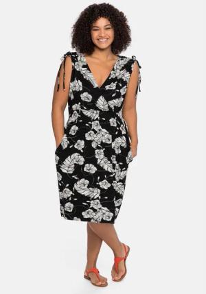 Sheego Strandkleid Große Größen mit Wickeloptik