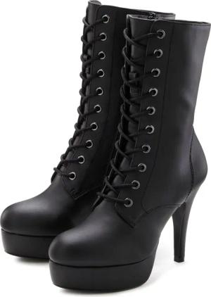 LASCANA Belle Affaire Schnürstiefelette, High-Heel-Boots mit