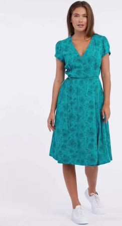 Ragwear Sommerkleid LOWENNA Ausschnitt mit Wickeleffekt