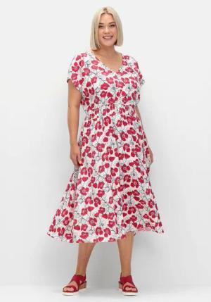 Sheego Druckkleid Große Größen mit Minimalprint