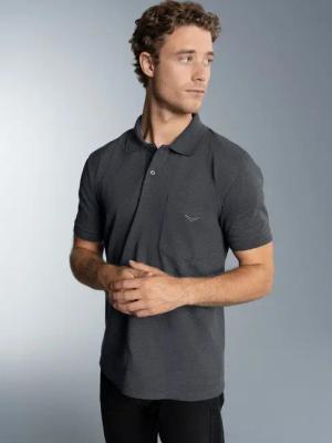 Trigema Poloshirt TRIGEMA Polohemd mit Brusttasche