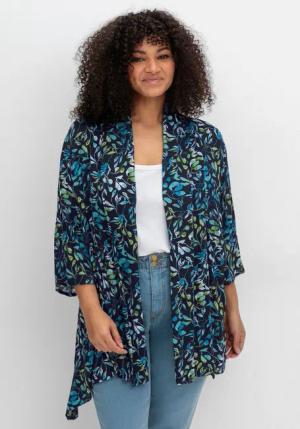 Sheego Longbluse Große Größen mit Blätterdruck,
