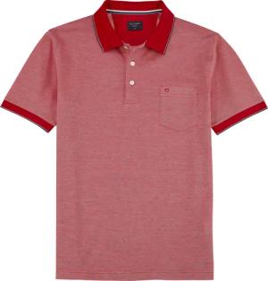 OLYMP Poloshirt Casual Two-Tone Piqué, Seitenschlitzen