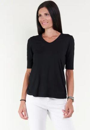 Seidel Moden V-Shirt mit Halbarm aus