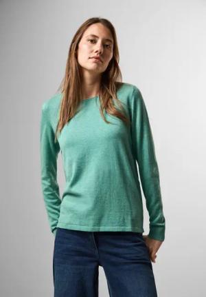 CECIL Strickpullover mit Rundhalsausschnitt