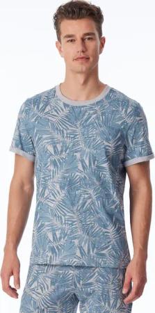 Schiesser T-Shirt "Mix+Relax" mit geripptem Rundhalsausschnitt