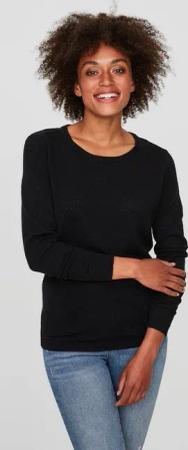 Vero Moda Rundhalspullover VMCARE STRUCTURE LS