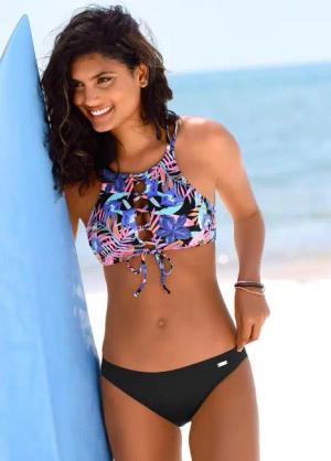 Bench. Bustier-Bikini-Top Pitch, mit buntem Druck