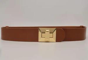 AnnaMatoni Ledergürtel mit goldener Schließe
