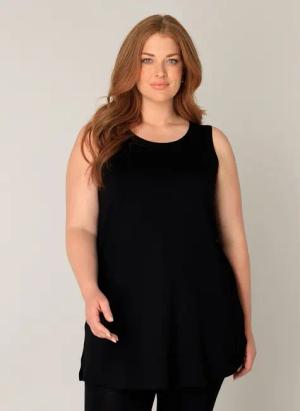 Base Level Curvy Longshirt ABBIGALE ärmellos,