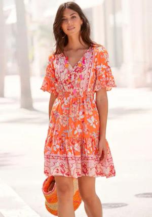 LASCANA Sommerkleid mit Alloverdruck
