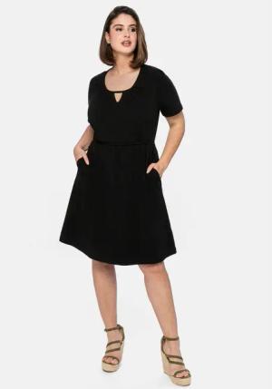 Sheego Jerseykleid Große Größen mit Cut-out