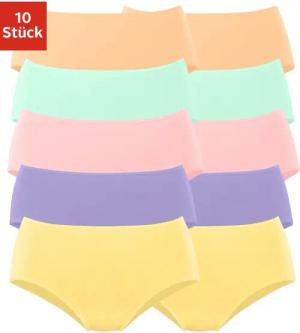 petite fleur Hüftslip (10er-Pack) aus elastischer