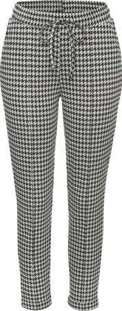 LASCANA Schlupfhose mit Hahnentrittmuster und seitlichen