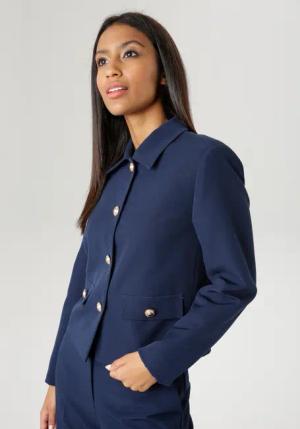 Aniston SELECTED Kurzblazer mit rosegoldfarbenen Knöpfen