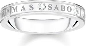 THOMAS SABO Fingerring mit weißen Steinen,