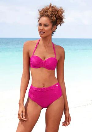 Sunseeker Highwaist-Bikini-Hose Loretta mit Ziergürtel