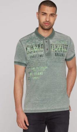 CAMP DAVID Poloshirt mit Logo Print