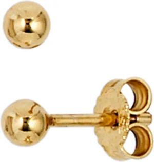 JOBO Paar Ohrstecker Kugel, 333 Gold