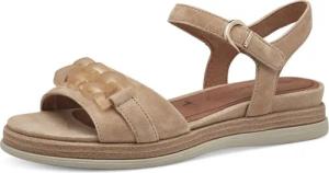 Tamaris Keilsandalette, Sommerschuh, Riemchensandale mit mattierter