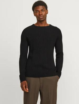 Jack & Jones Rundhalspullover JJPANNEL KNIT
