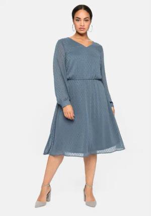 Sheego Abendkleid Große Größen mit 3D-Effekt,