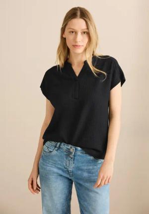 CECIL Tunikashirt aus Baumwolle mit Stretchante