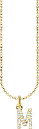 THOMAS SABO Kette mit Anhänger Buchstabe,