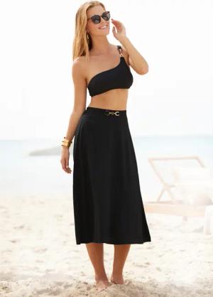 LASCANA Midirock mit Zierdetail am Bund,