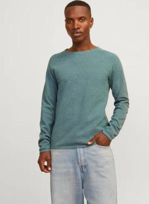 Jack & Jones Rundhalspullover JJEHILL KNIT