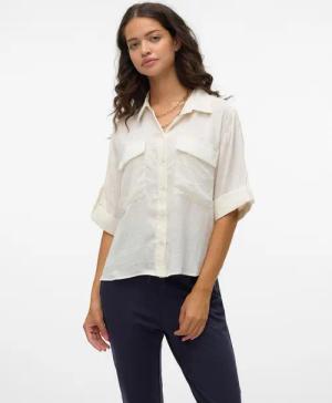 Vero Moda Kurzarmbluse VMFABIANA 3/4 SHIRT