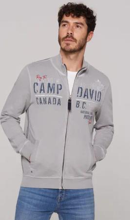 CAMP DAVID Sweatjacke mit Stehkragen